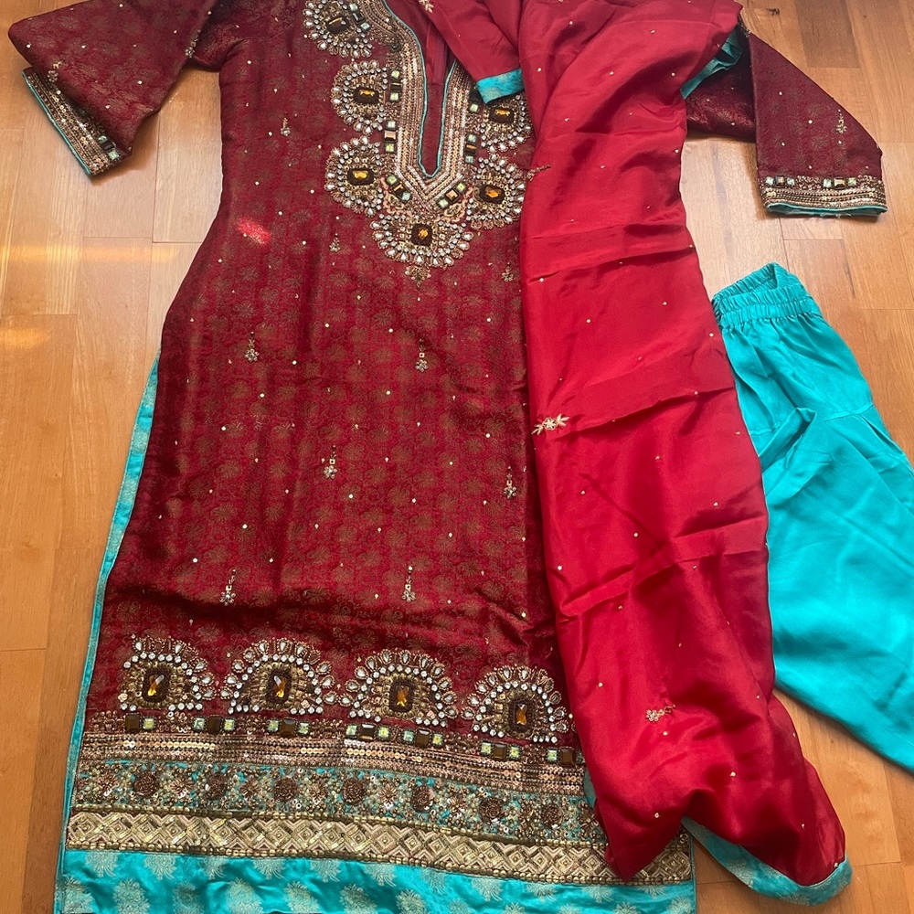 3 piece new Indian Shalwar kameez formal/wedding
